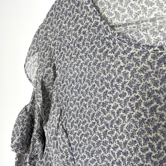 AG Adriano Goldschmied | Bijou Blouse in Soft Indigo/Dayglow Floral Small - Picture 3 of 8